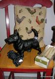 Antique 1920's Hubley Scottie Dog Doorstop cast iron