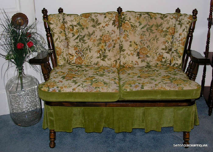 This is a Ethan Allen Vintage Rocker Settee, has matching Chair {next Photo}