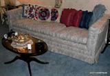 Large hydabed Sofa, very nice condition, Duncan Phyfe Gallery Coffee Table in mahogany