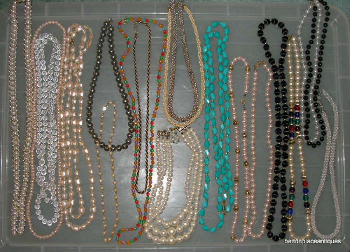Costume Jewelry Necklaces, still more to come