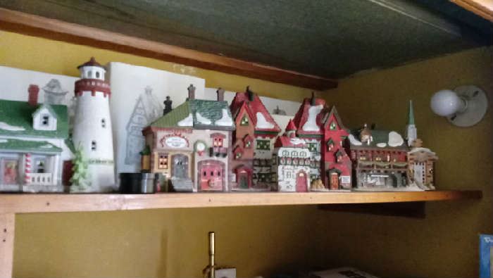 Christmas village houses, some Dept. 56