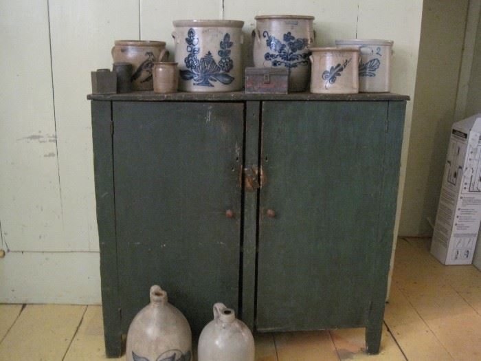 jelly cupboard & stoneware