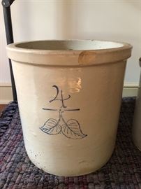 4 Gallon Redwing Birch Leaf Crock 