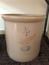 Redwing 4 Gallon Crock Large Wing 