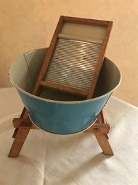 1920’s Washtub Stand and Washboard 