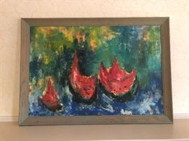 Francis Watermelon Oil Painting 