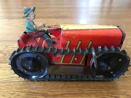 1920’s Childrens Sheet Metal Toy Tractor 