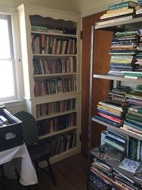 Books in the "Book Room".