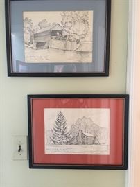 Framed wall artwork ready to hang!