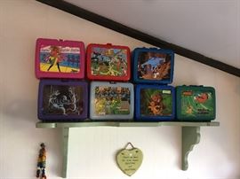 Collectible lunch boxes.