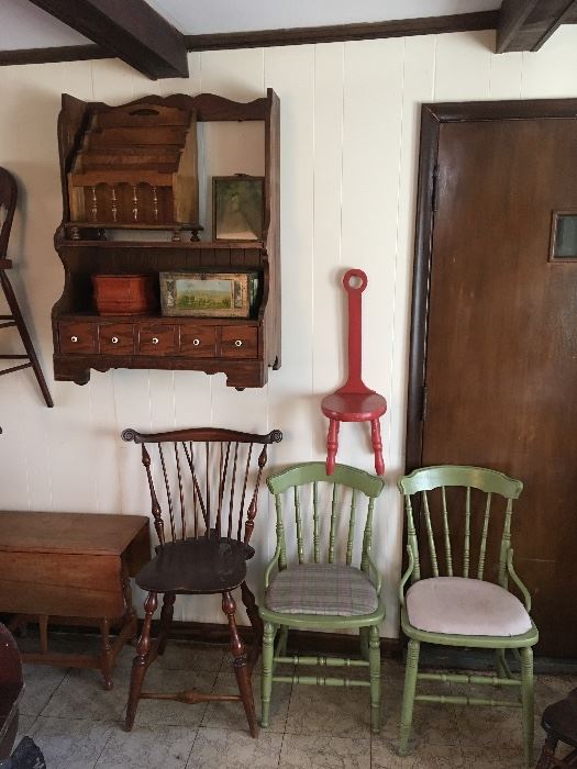 Antique furniture.