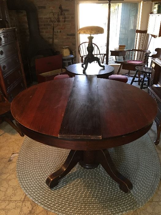 Beautiful round dining table.