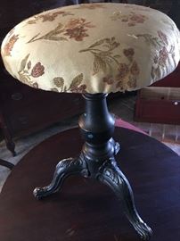 Piano stool.
