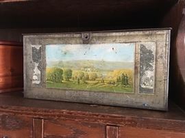 Antique tin box.