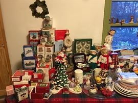 Christmas collectibles & decor.