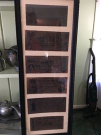 Set of Confederate bills.