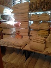 More sheets, blankets, and pillows