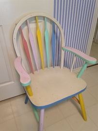 Pastel Windsor chair