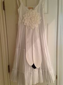Precious white dress complete with Neiman Marcus tag