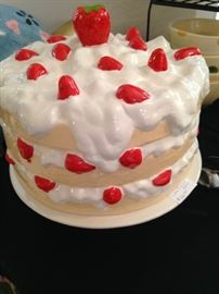 Scrumptious looking cake cover complete with strawberries