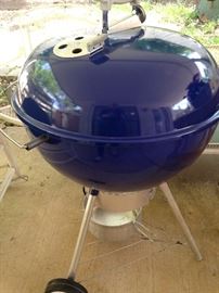 Blue Weber grill