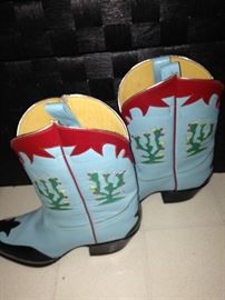 Rocketbuster boots from Pinto Ranch, the exclusive retailer of these handmade custom boots. The brand is worn by Tom Cruise, Sharon Stone, Mel Gibson, Oprah Winfrey, Tom Petty, and many others.