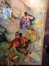 Skiing contemporary art