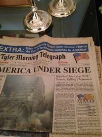 Tyler paper the day after 9-11 . . . September 12, 2001