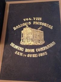 Vol. VIII Ballou's Pictorial Drawing Room Companion - Jan. to June - 1855 (very rare)