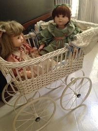 Dolls and carriage