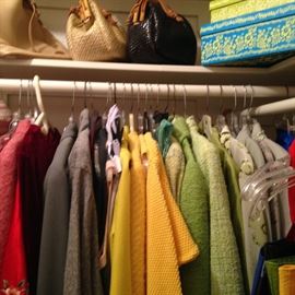Jackets, suits, purses