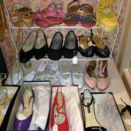 Fun and colorful shoes - many have never been worn.