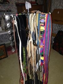 Some of the many belts