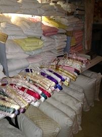 Sheets and satin hangers