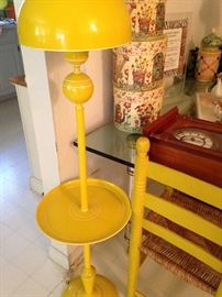 Yellow table lamp