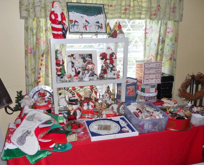 Large selection of Christmas and other holiday decor