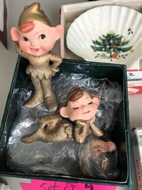 Elves made in Japan circa 1940's Set of 5.