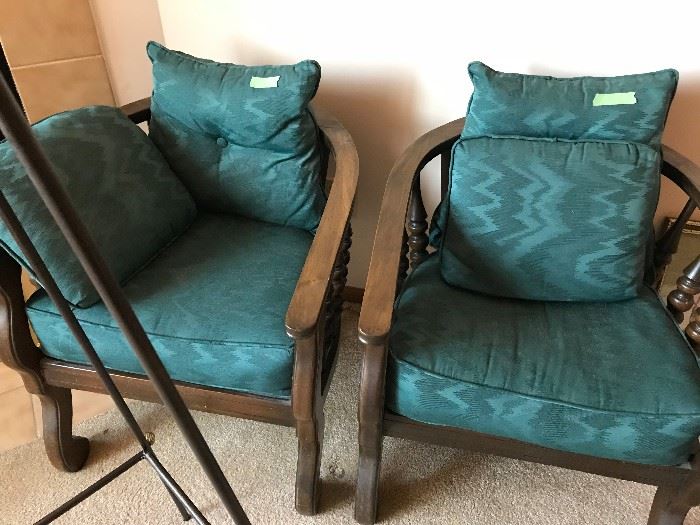 Wooden Chairs & Cushions $20 each