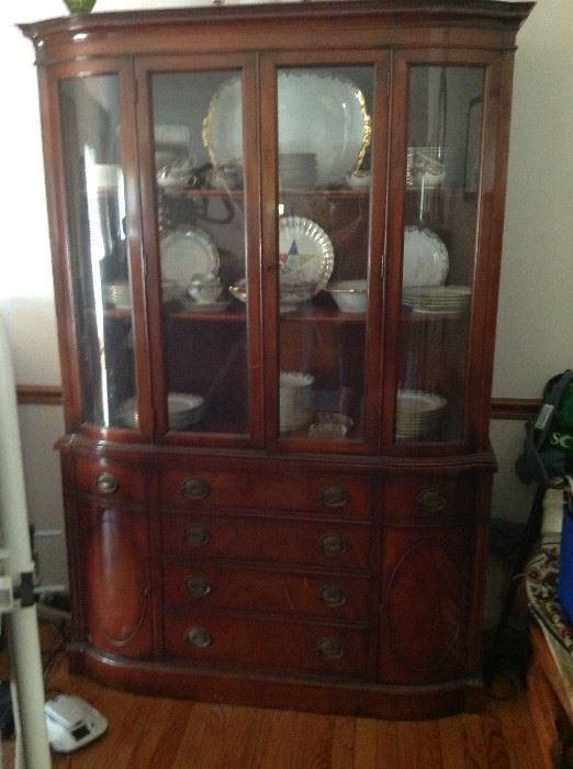 Curved antique hutch $ 380.00