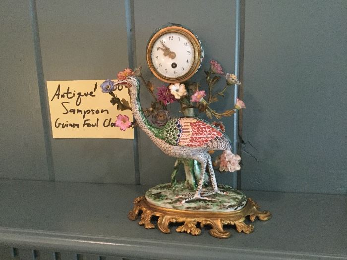 fine antique Sampson Guinea Foul clock