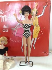 1963 Original bathing suit stand and shoes