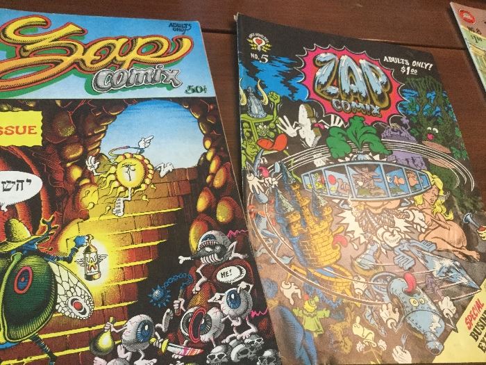 Collection of Zap Magazine and Vintage Mad Magazines
