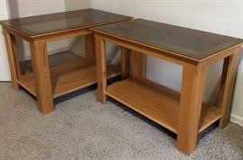 Custom Made Tables w Glass Tops