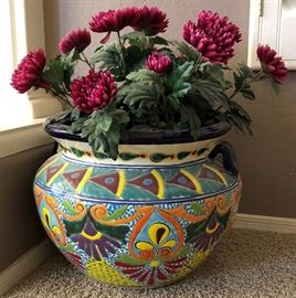 Talavera Pots w Floral 