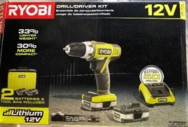 Ryobi 12v Drill/Driver Kit