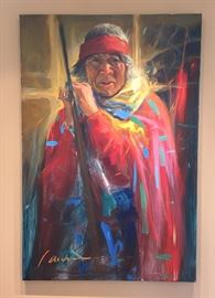 "The Old Man", Oil on Canvas, 40"x60",  Miguel Angel Camarena, b. 1963.