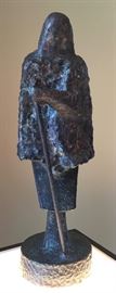 Bronze "Woman with Cane" by Hathaway, 1996