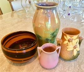 Studio Glass, Roseville, Rookwood, crystalline glazed vessel 