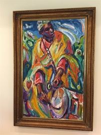 Acrylic, 30"x40", Majid Kahhak (Morrocan-French).