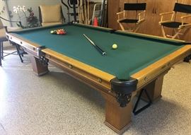 "Wellington" pool table by Adler (restored for Bonnie Reiss)
